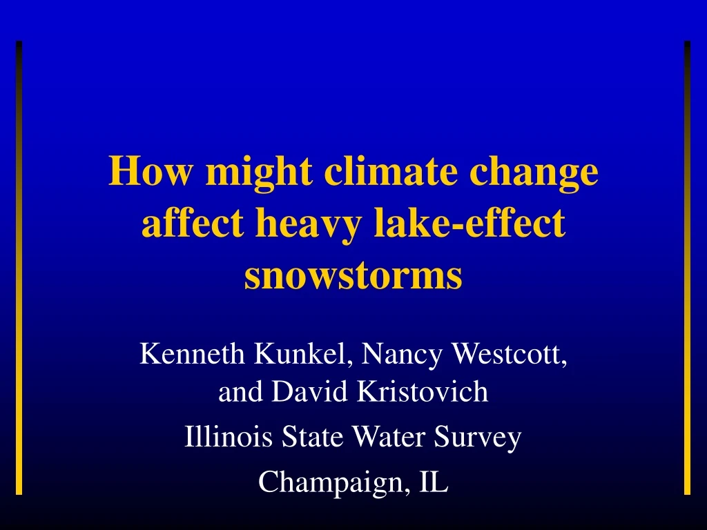 how might climate change affect heavy lake effect snowstorms