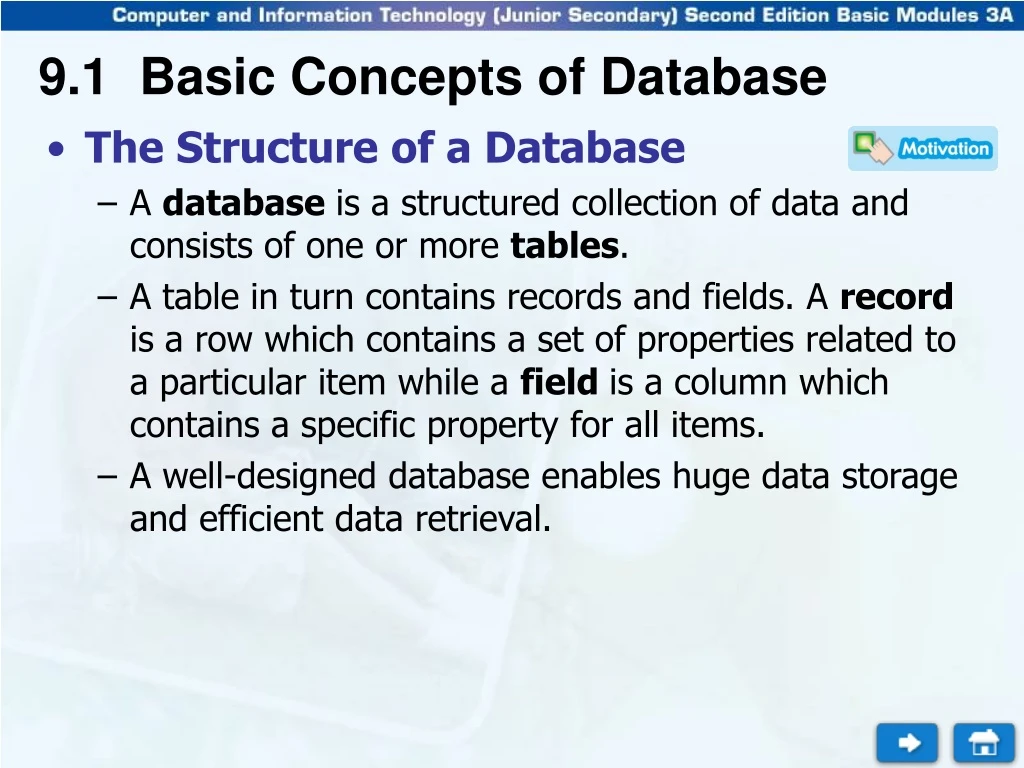 the structure of a database a database