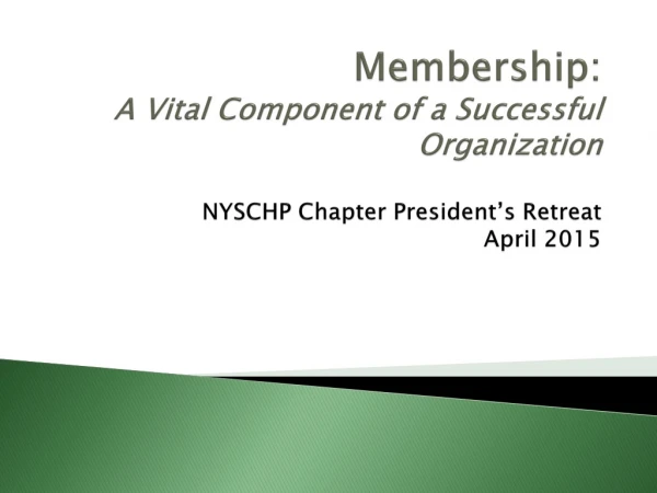 NYSCHP Membership Guidelines