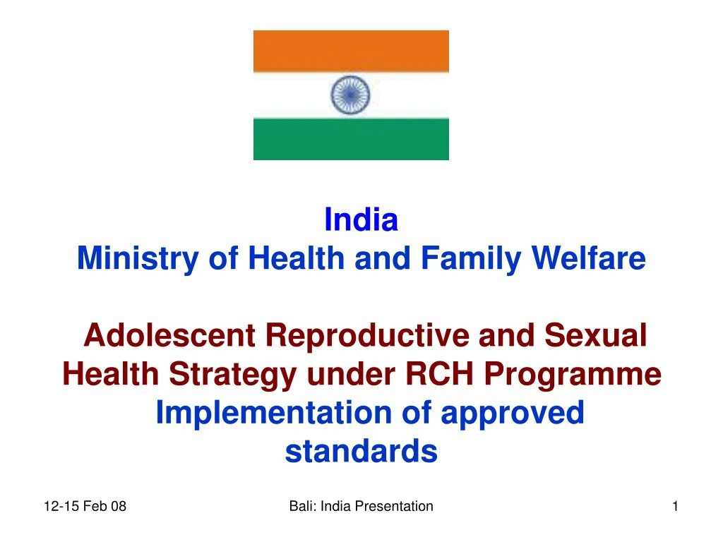 india ministry of health and family welfare