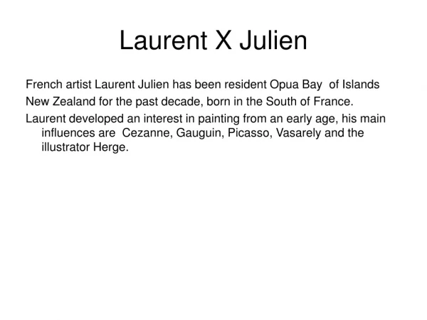 Laurent X Julien