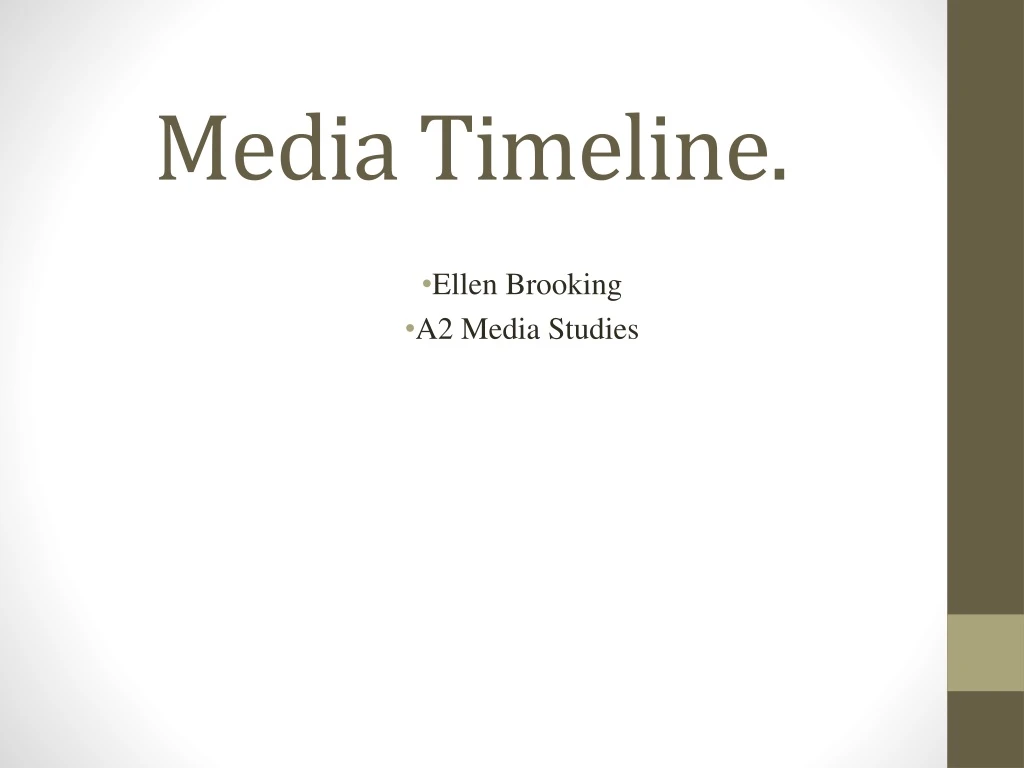 media timeline