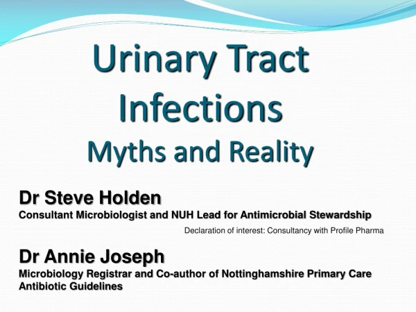 Urinary Tract Infections Myths and Reality