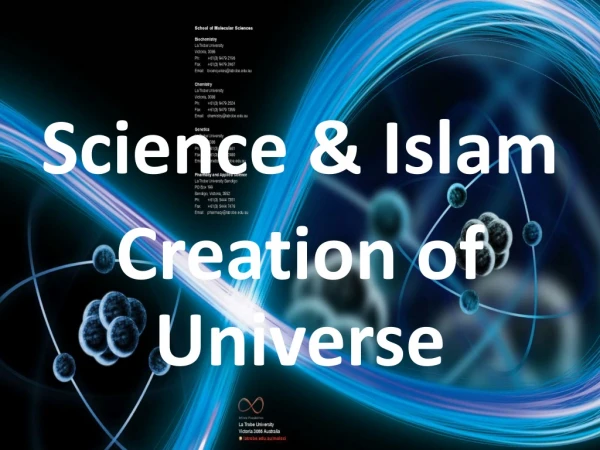 Science &amp; Islam Creation of Universe