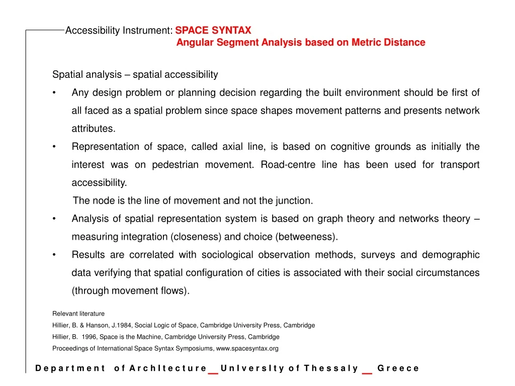 accessibility instrument space syntax angular