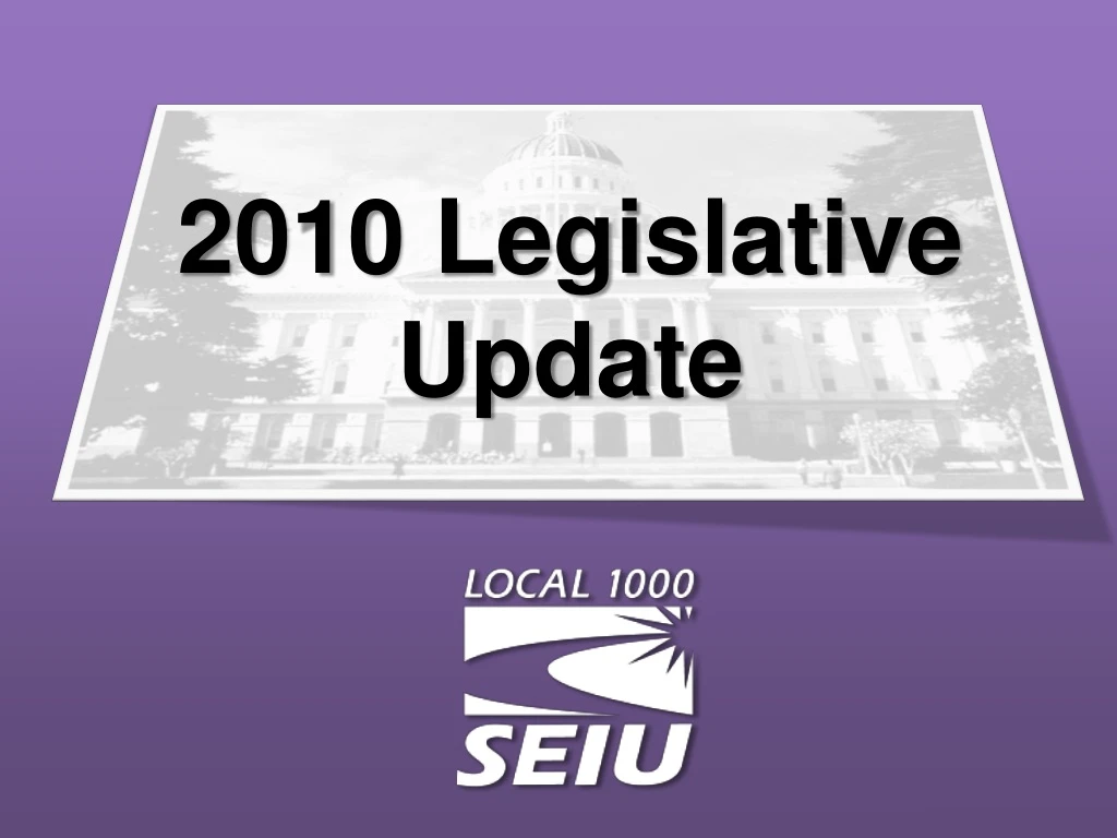 2010 legislative update