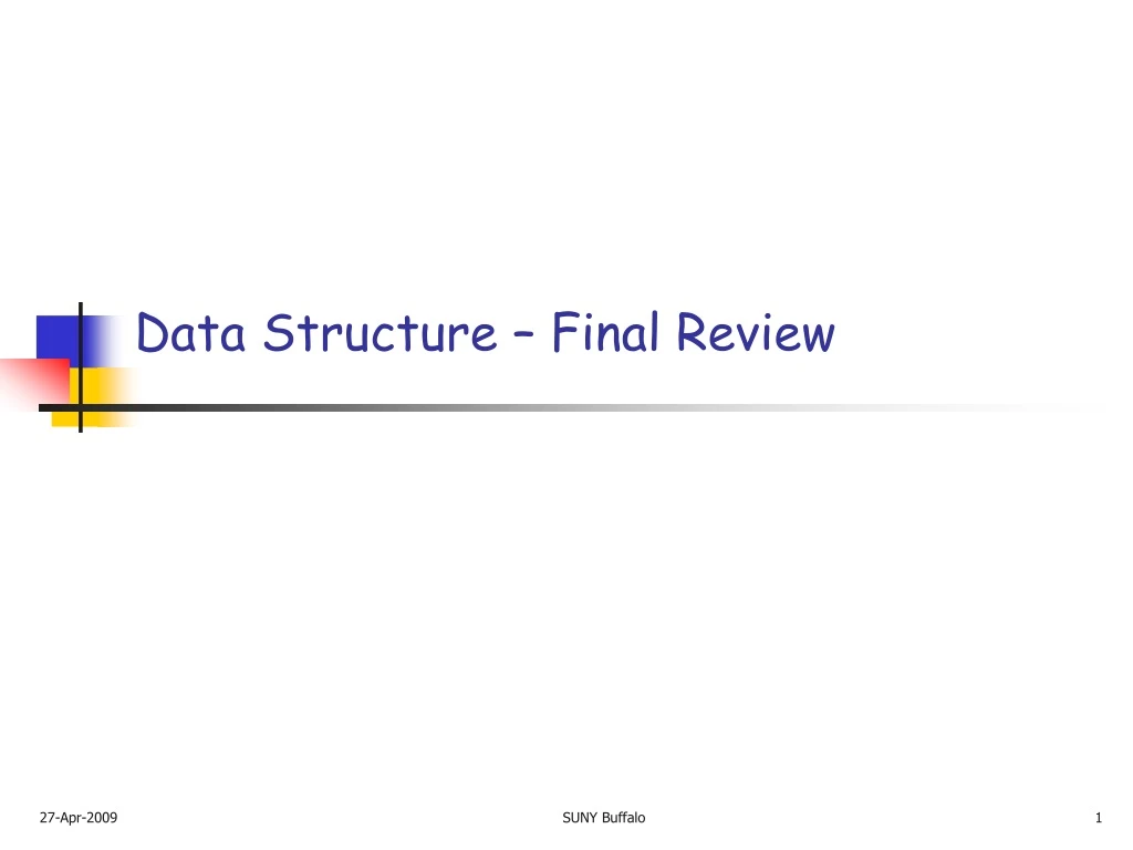 data structure final review