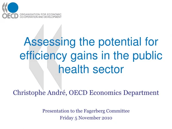 Assessing the potential for efficiency gains in the public health sector
