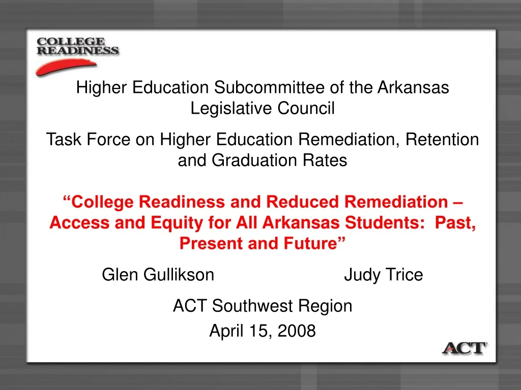 higher education subcommittee of the arkansas