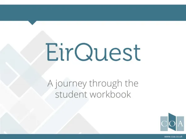 Your EirQuest Workbook