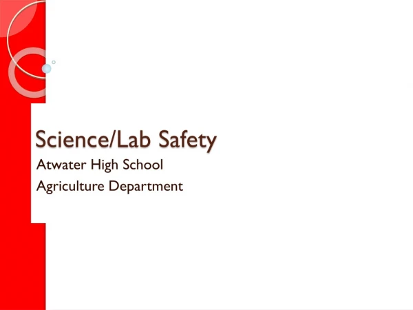 Science/Lab Safety
