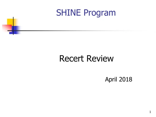 SHINE Program