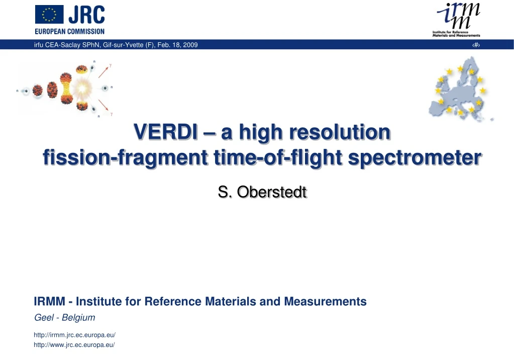 verdi a high resolution fission fragment time of flight spectrometer s oberstedt