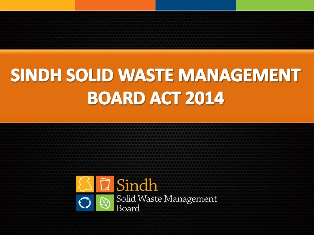 sindh solid waste management board act 2014