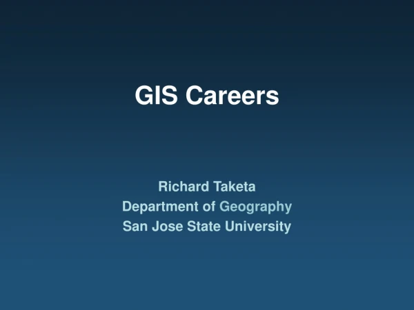 GIS Careers