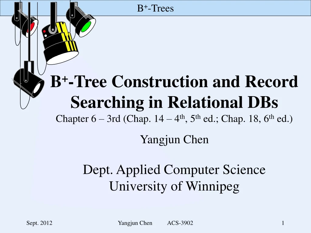 b tree construction and record searching