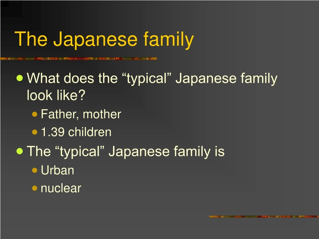 the japanese family