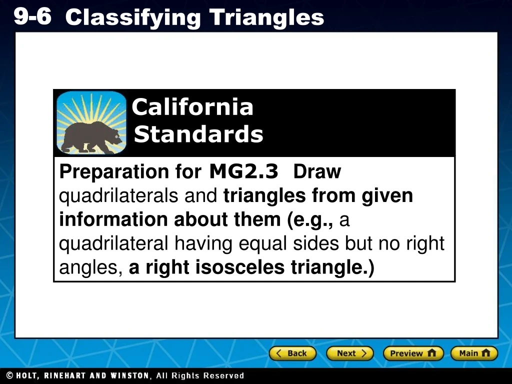 california standards