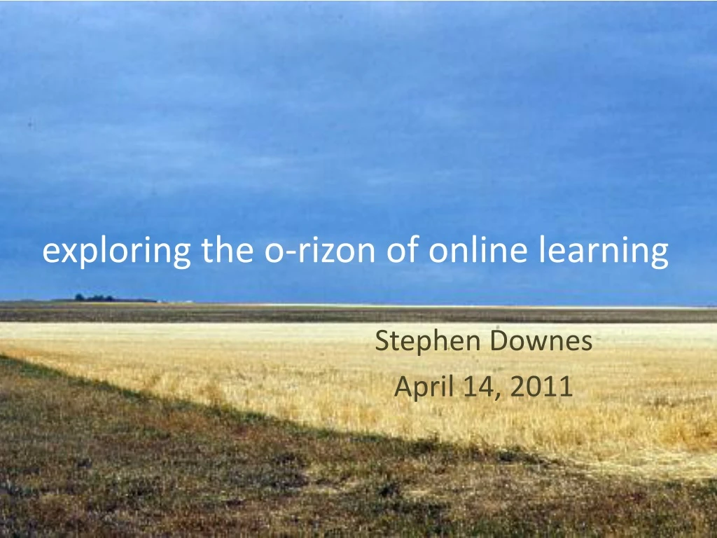 exploring the o rizon of online learning