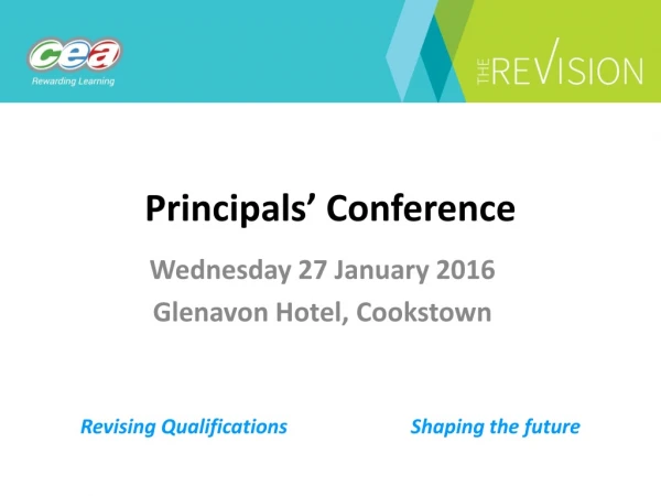 Principals’ Conference