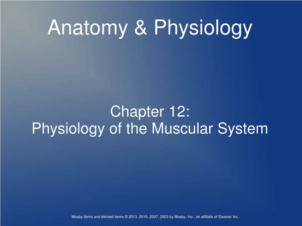 chapter 12 physiology of the muscular system
