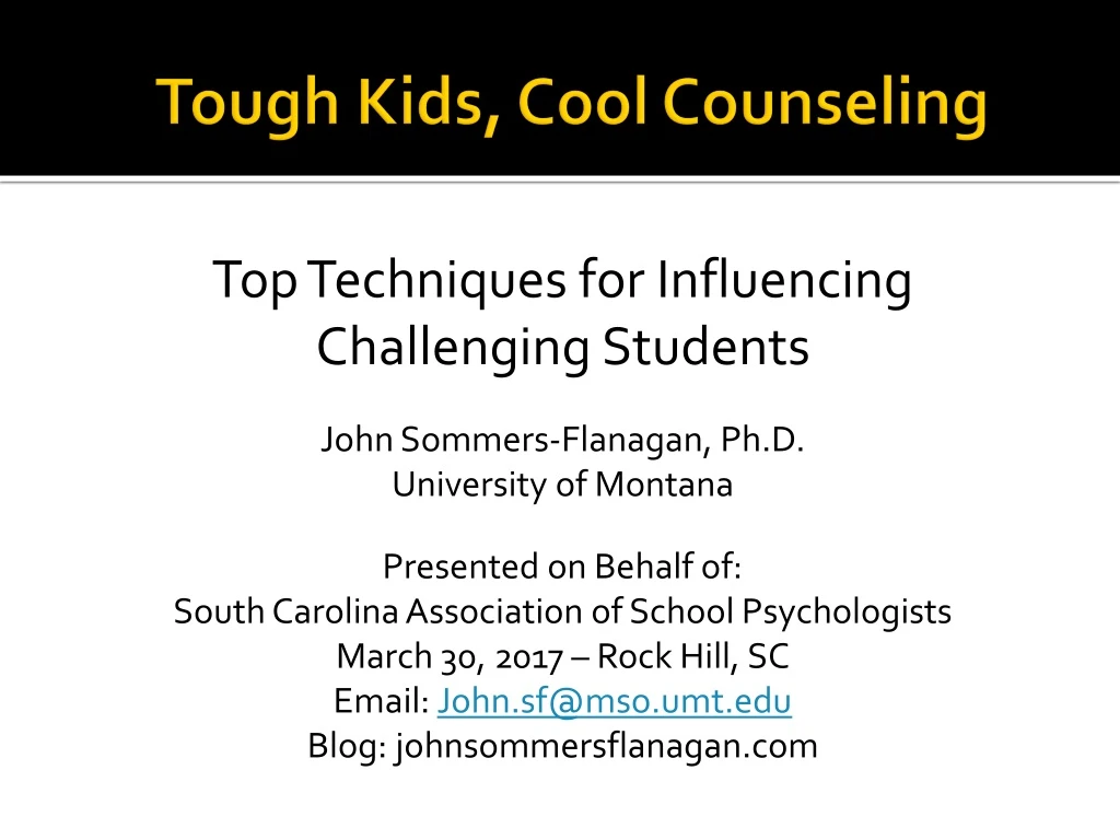 tough kids cool counseling