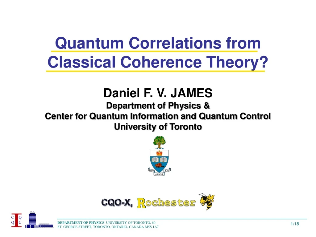 quantum correlations from classical coherence