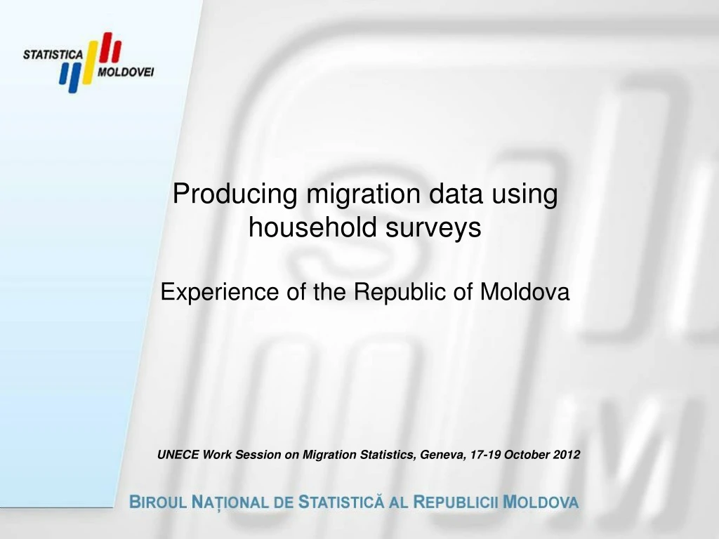 producing migration data using household surveys