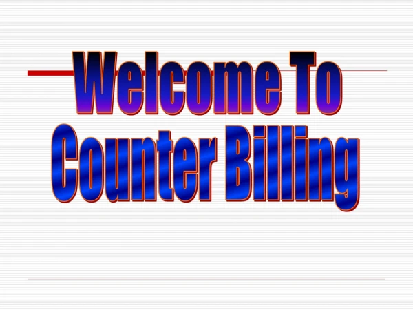 Counter Billing