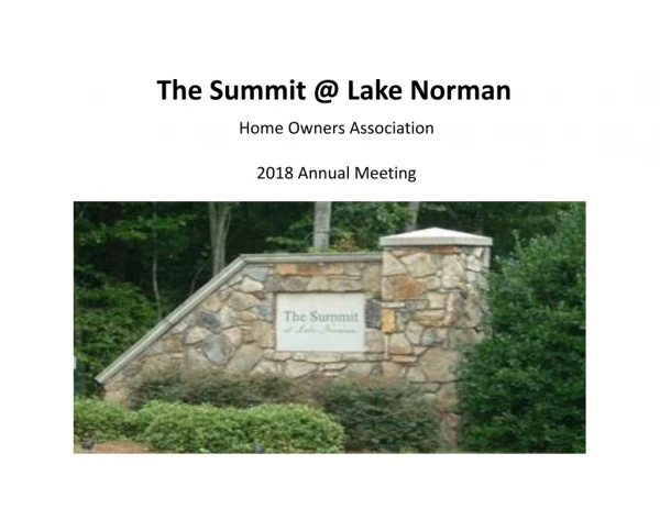 The Summit @ Lake Norman