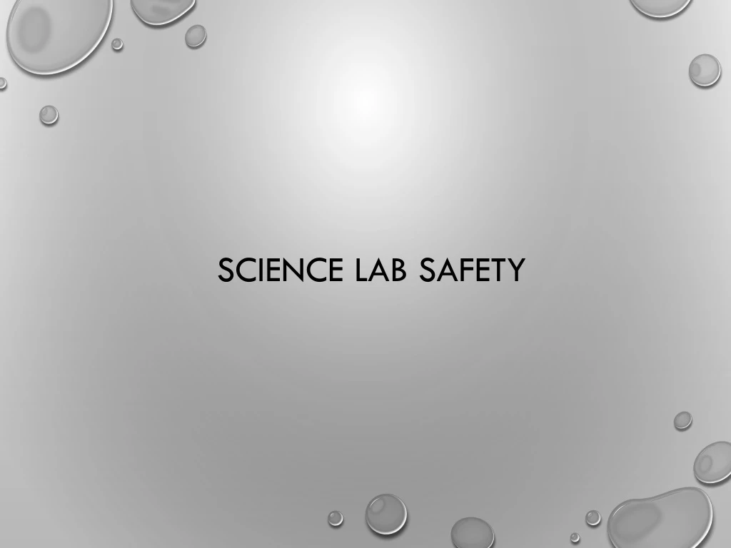 science lab safety