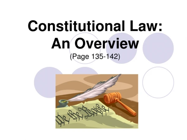Constitutional Law: An Overview (Page 135-142)
