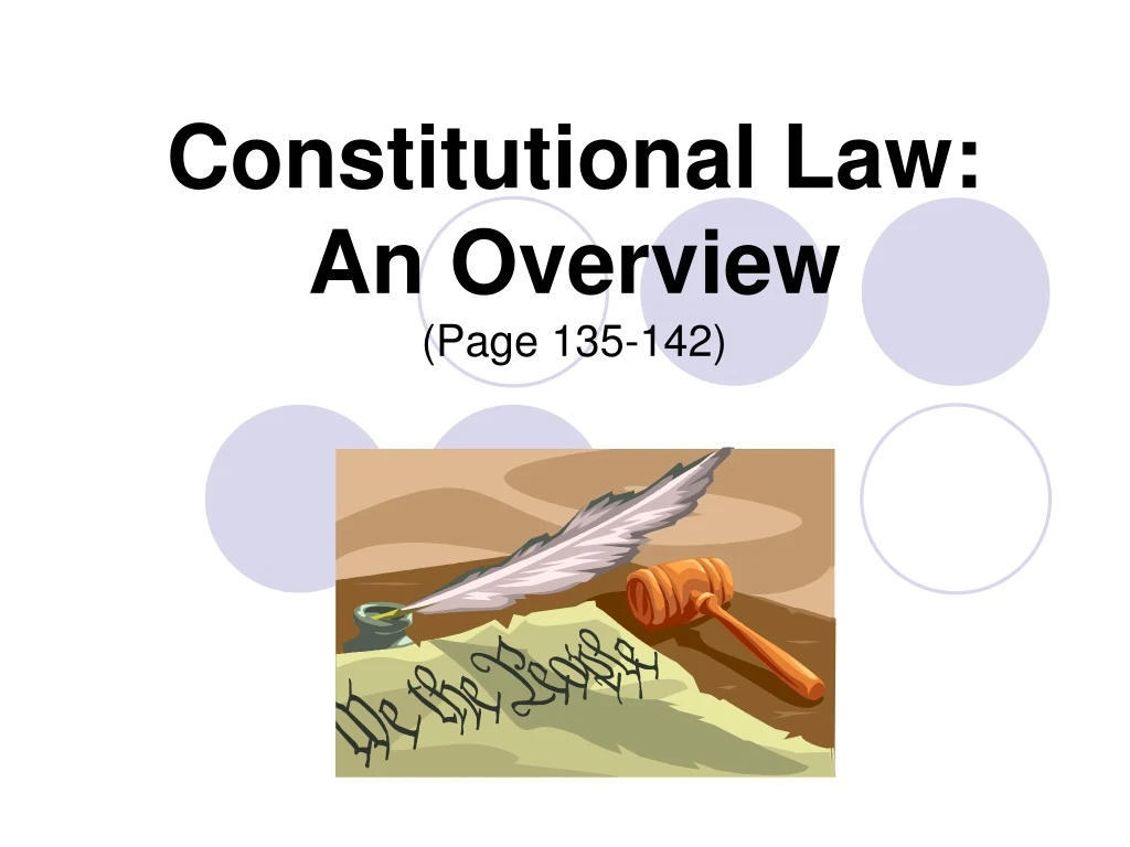 constitutional law an overview page 135 142
