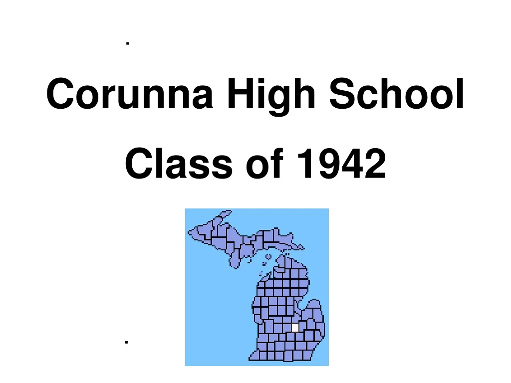 corunna high school class of 1942