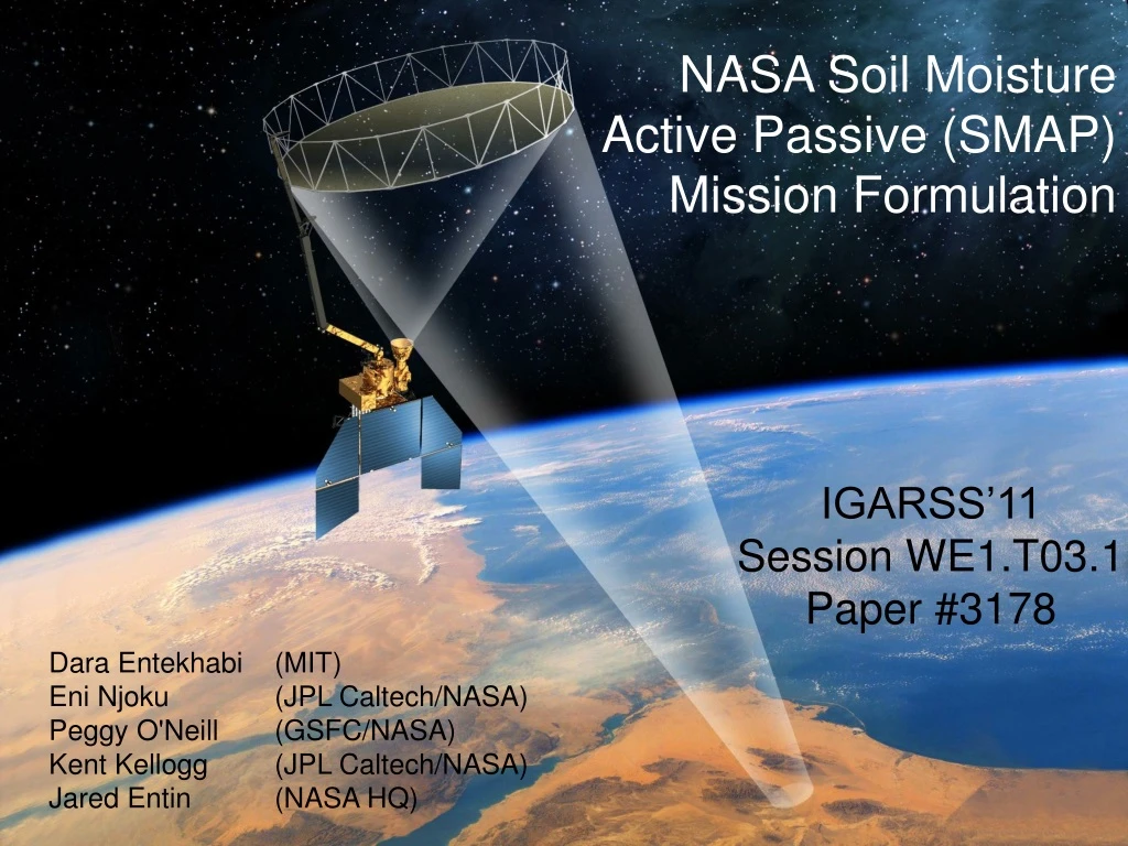 nasa soil moisture active passive smap mission