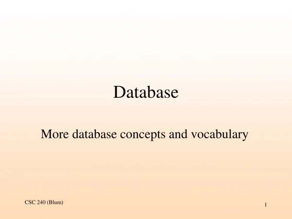 Database