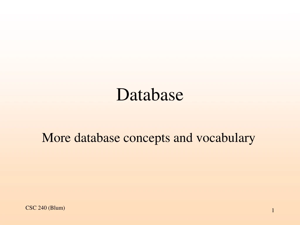 database