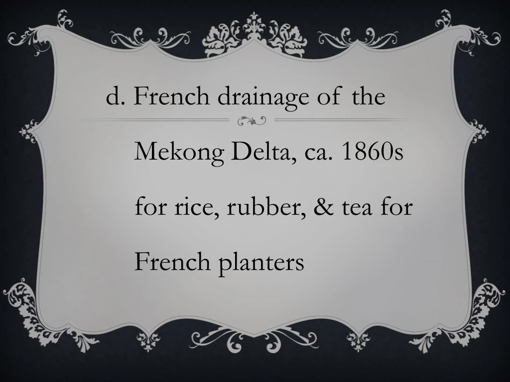 d french drainage of the mekong delta ca 1860s