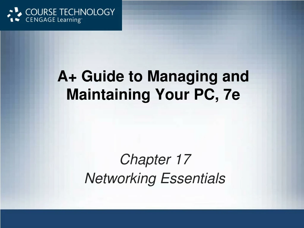 a guide to managing and maintaining your pc 7e