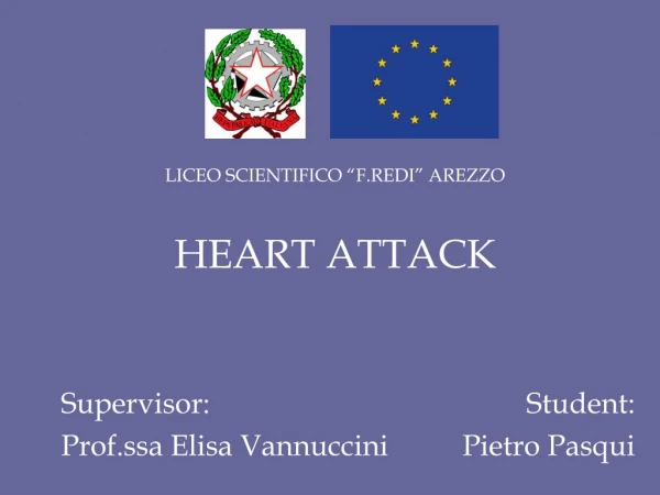 LICEO SCIENTIFICO “F.REDI” AREZZO HEART ATTACK