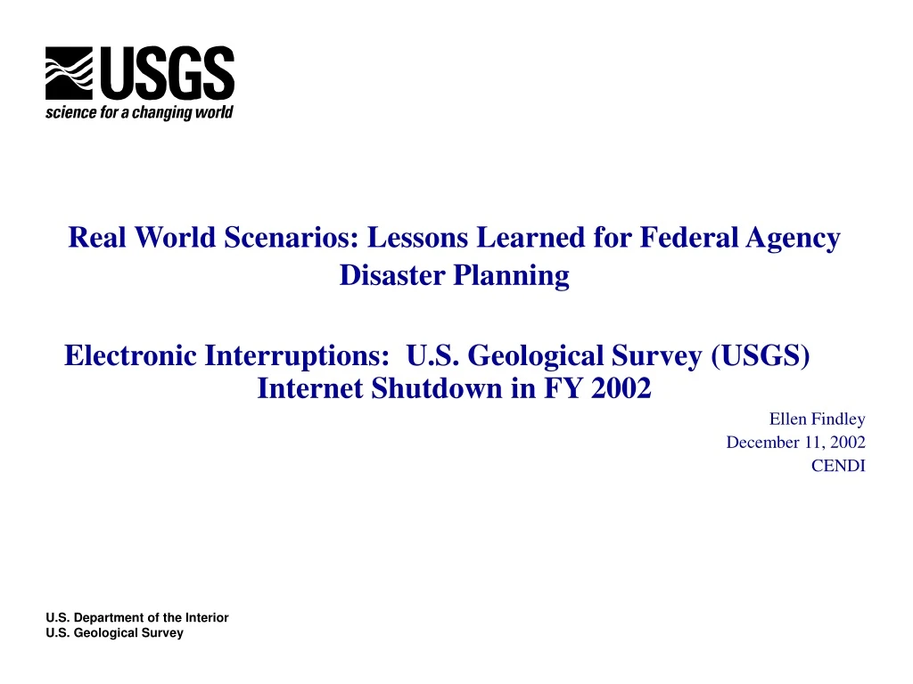 real world scenarios lessons learned for federal