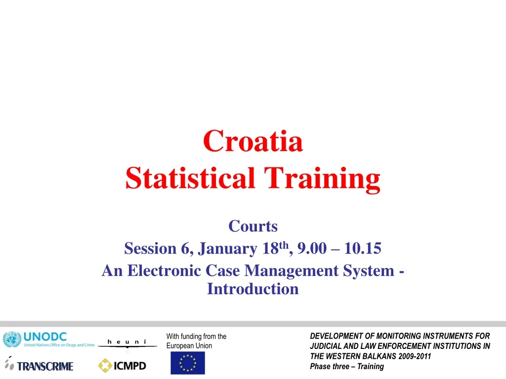 croatia statistical training