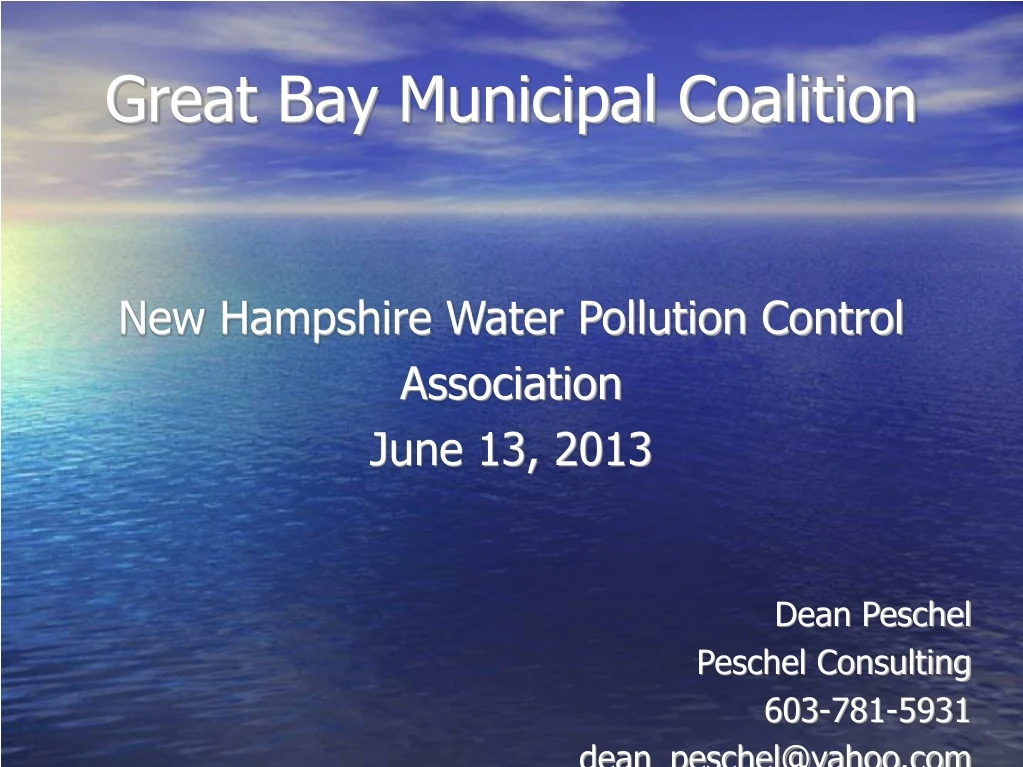 great bay municipal coalition