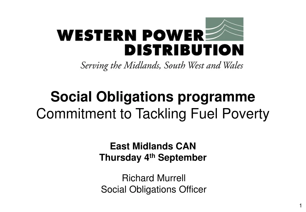 social obligations programme commitment