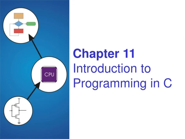 Chapter 11 Introduction to Programming in C