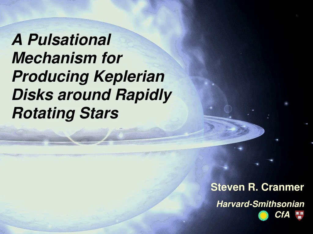 a pulsational mechanism for producing keplerian disks around rapidly rotating stars