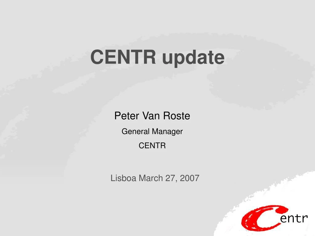 centr update