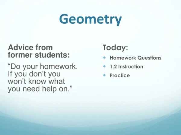 Geometry