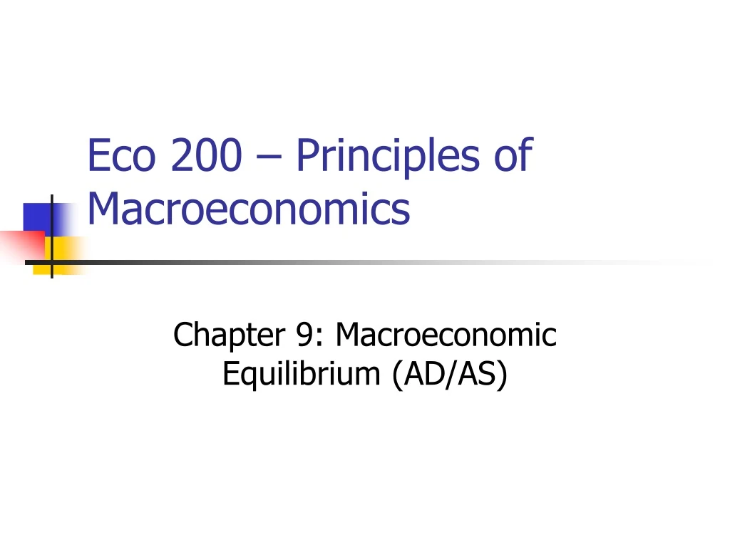 eco 200 principles of macroeconomics