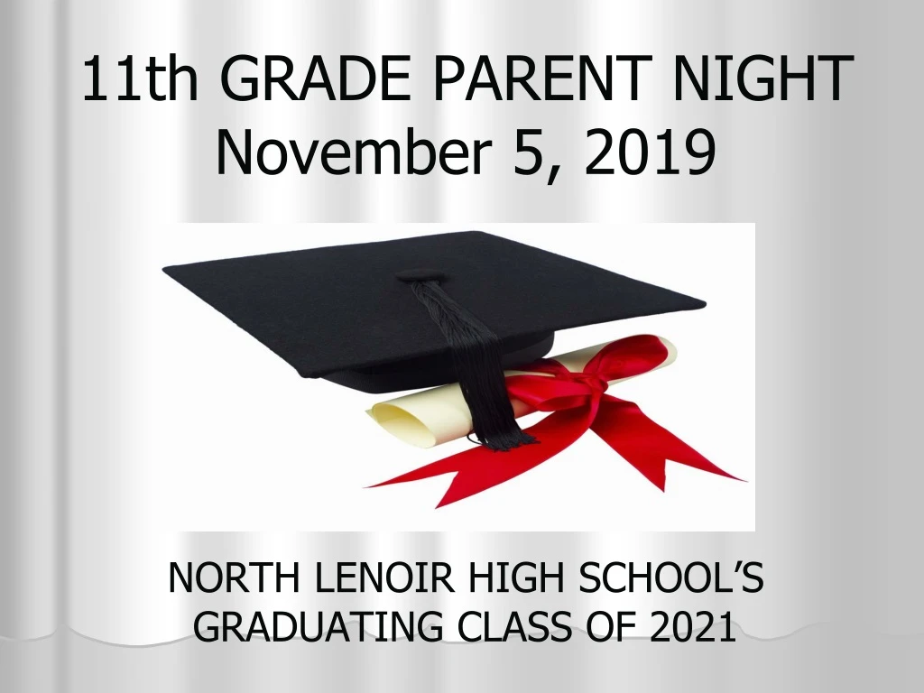 11th grade parent night november 5 2019